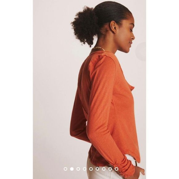 Anthropologie x Pilcro Sustainable Henley Size 3X - Picture 4 of 10